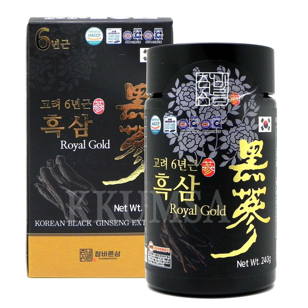 Korean Black Ginseng Extract, Royal Gold (240g bottle)